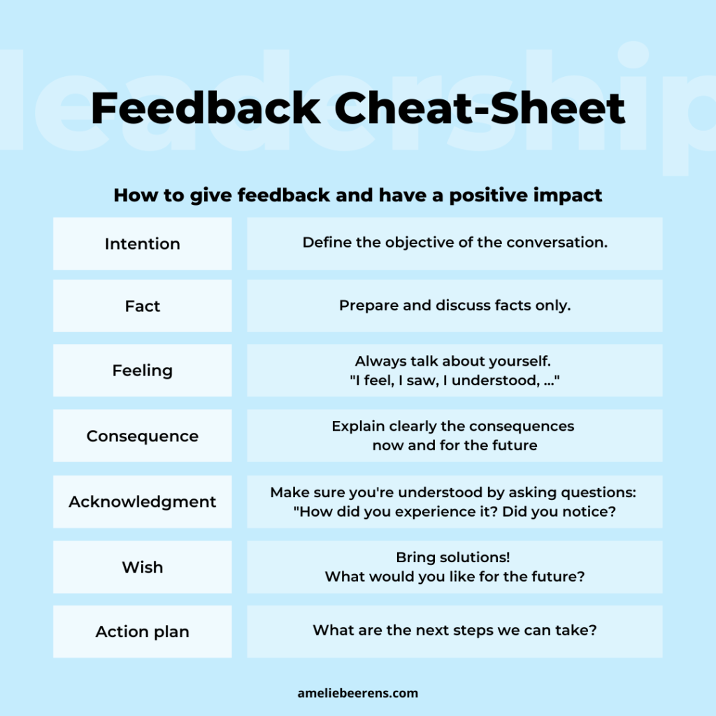 How To Give And Receive Feedback In 7 Simple Steps Amélie Beerens